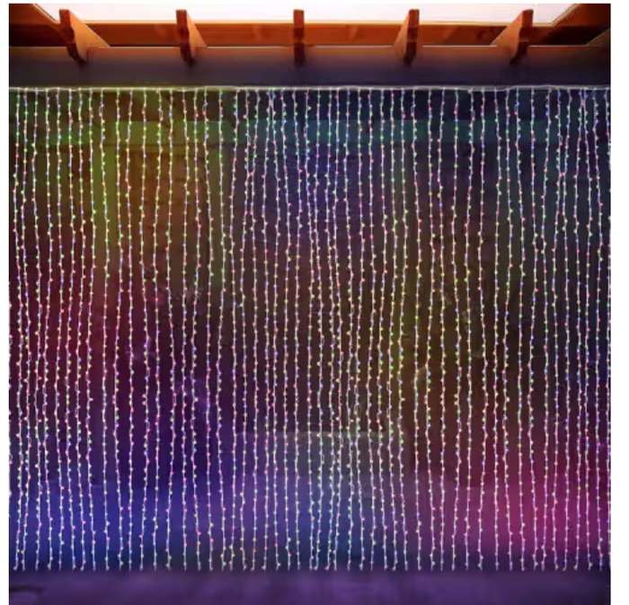 ZYF-D221 Blue 3m x 3m Clear Cable Fairy Curtain Light