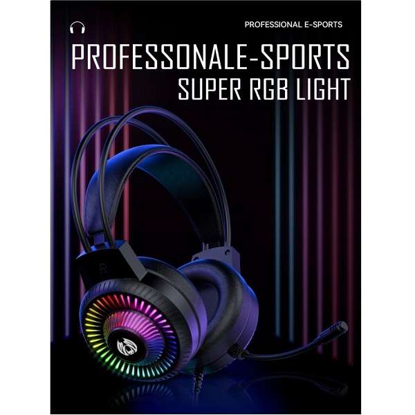 H82Wired Headphone RGB Light Gaming  Headset