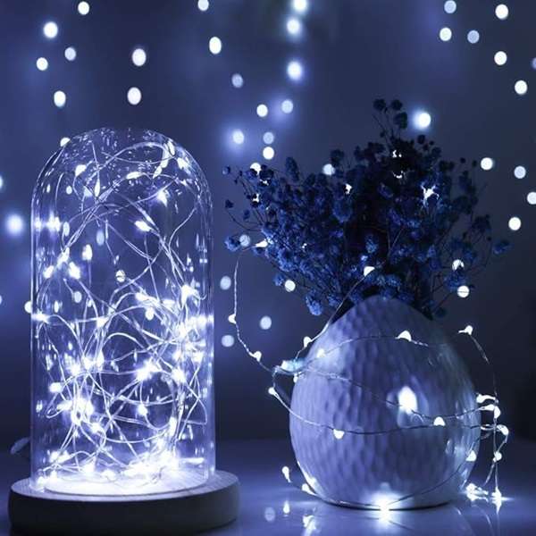 ZYF-D235 White 3M Copper Wire Cork Bottle Fairy Lights Pack of 50