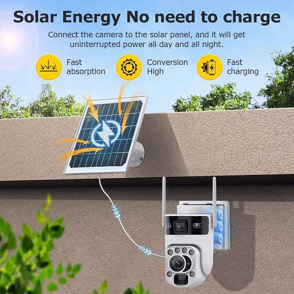 ST-637-6M Solar Powered 4G 6MP Dual Lens Camera With Ubox App
