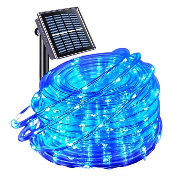 ZYF-D260 Solar Powered Tube Light Copper Wire Blue 10M