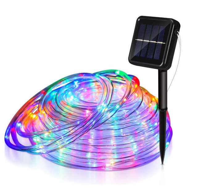 ZYF-D257 Solar Powered Tube Light Copper Wire RGB 10M