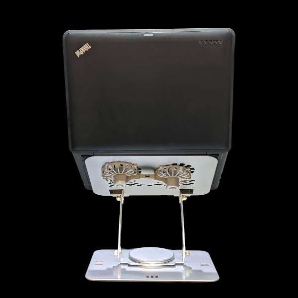 L-018 Adjustable 360 Laptop Cooling Stand With Dual Fans