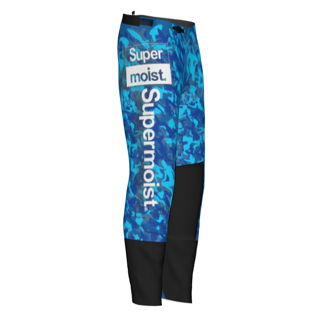 Supermoist Supermoist Blue Stripper Camo Riding Pants - 36