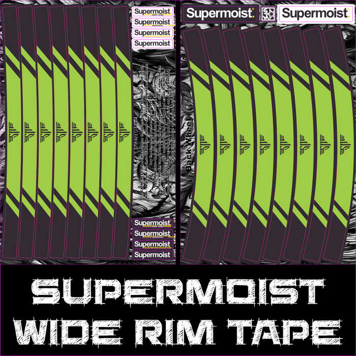 Supermoist Supermoist Wide Rim Tape - Black & Green