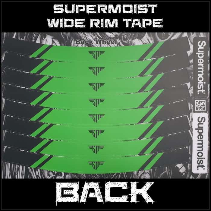 Supermoist Supermoist Wide Rim Tape - Black & Green