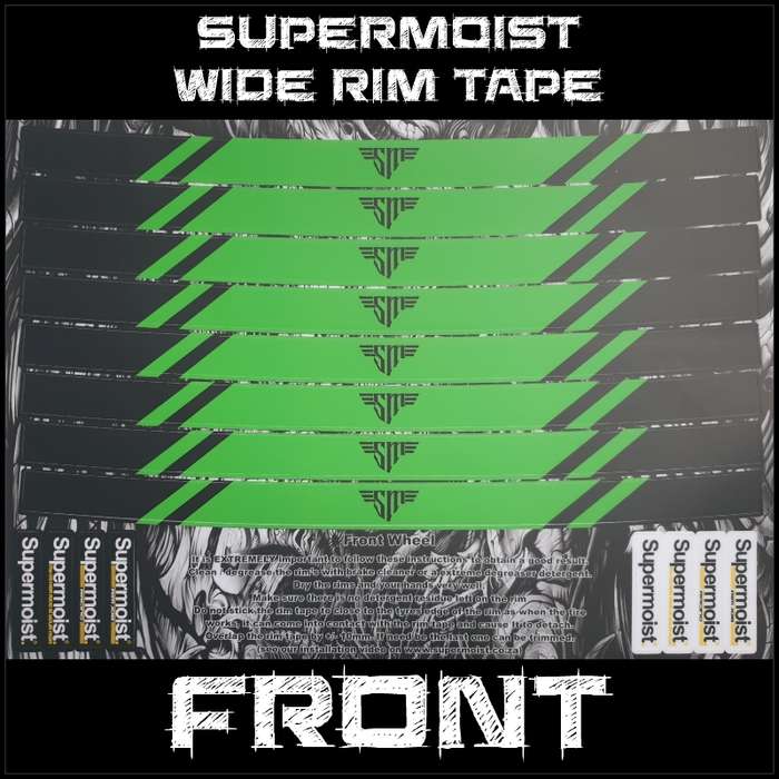 Supermoist Supermoist Wide Rim Tape - Black & Green