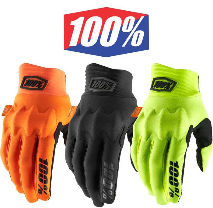 100% Cognito Riding Gloves - ORANGE/BLACK | S