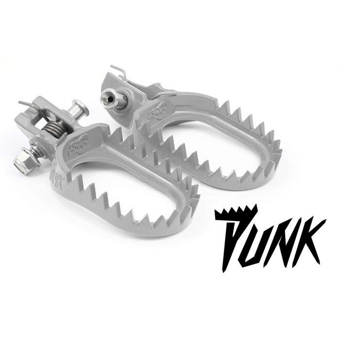 S3 S3 Punk Foot Pegs (Low Back) For KTM - Husqvarna and Gas Gas 2017 to 2023 - Silver