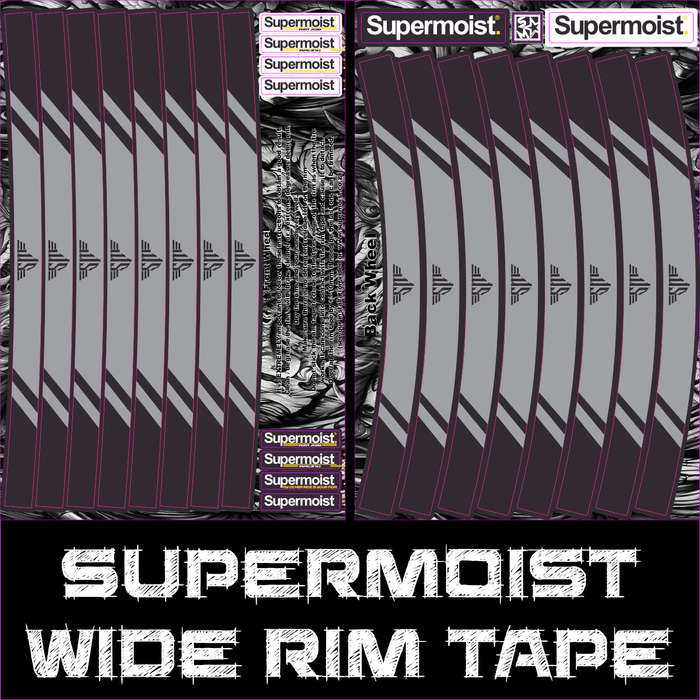Supermoist Supermoist Wide Rim Tape - Black & Gray