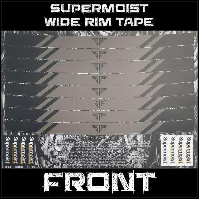 Supermoist Supermoist Wide Rim Tape - Black & Gray