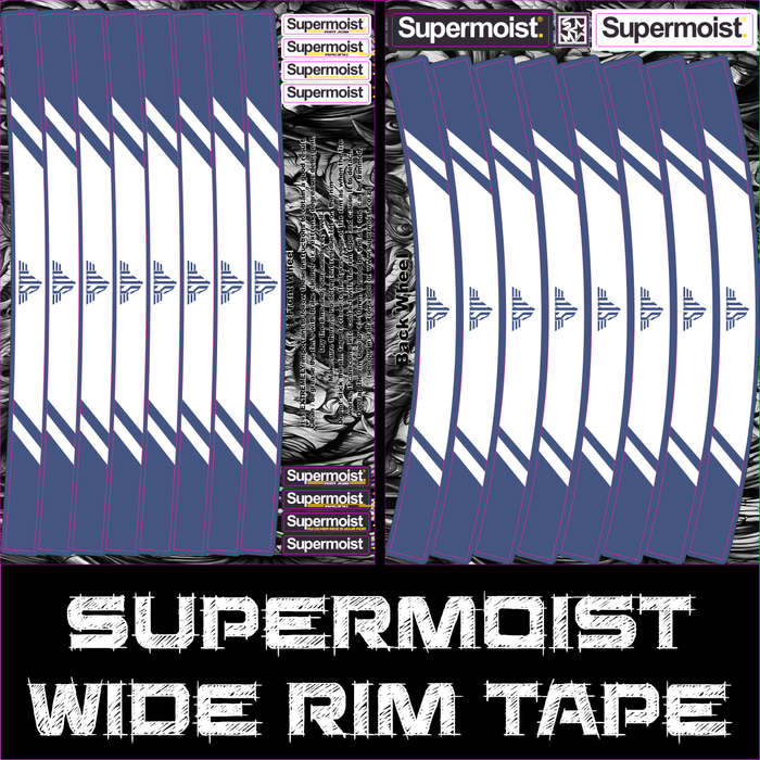 Supermoist Supermoist Wide Rim Tape - Blue & White