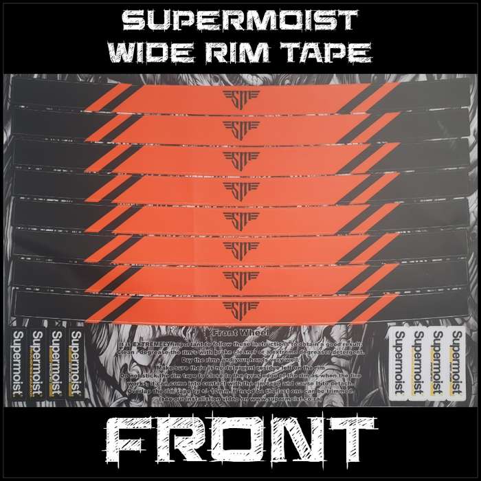Supermoist Supermoist Wide Rim Tape - Black & Orange
