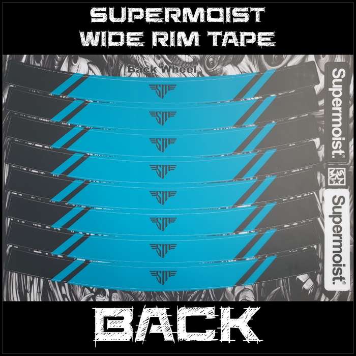 Supermoist Supermoist Wide Rim Tape - Black & Teal