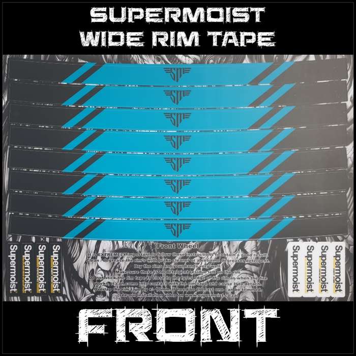 Supermoist Supermoist Wide Rim Tape - Black & Teal