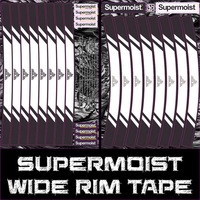 Supermoist Supermoist Wide Rim Tape - Black & White