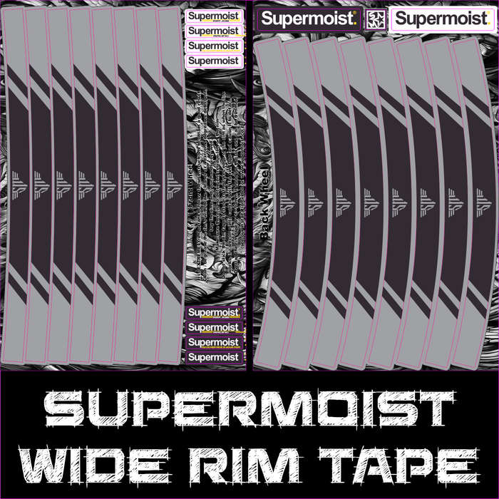 Supermoist Supermoist Wide Rim Tape - Gray & Black