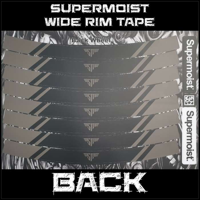 Supermoist Supermoist Wide Rim Tape - Gray & Black