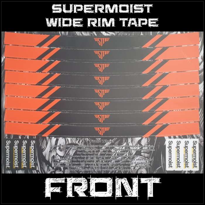 Supermoist Supermoist Wide Rim Tape - Orange & Black