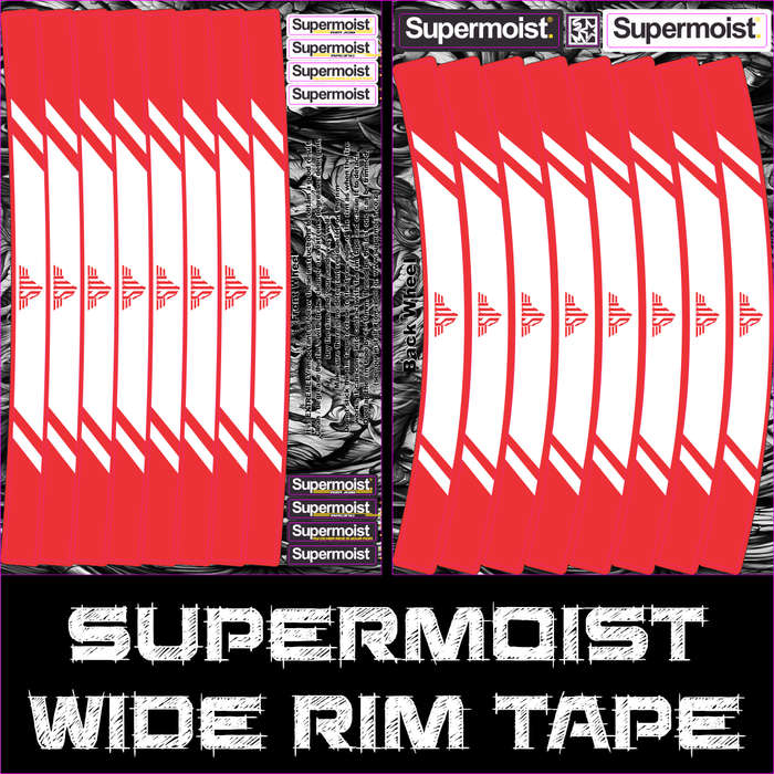 Supermoist Supermoist Wide Rim Tape - Red & White