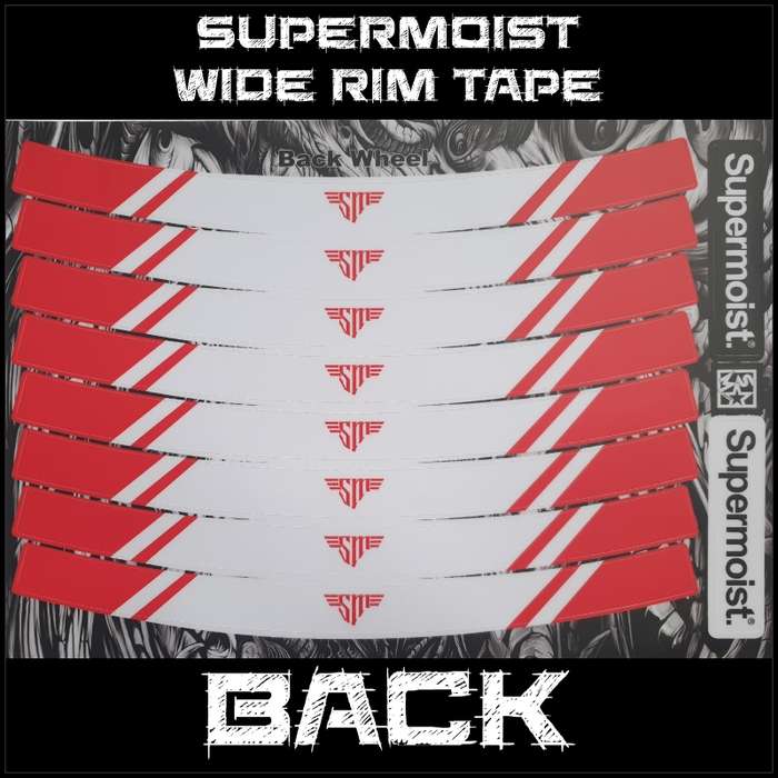 Supermoist Supermoist Wide Rim Tape - Red & White