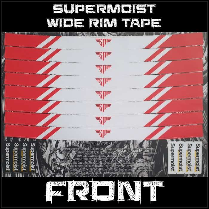 Supermoist Supermoist Wide Rim Tape - Red & White