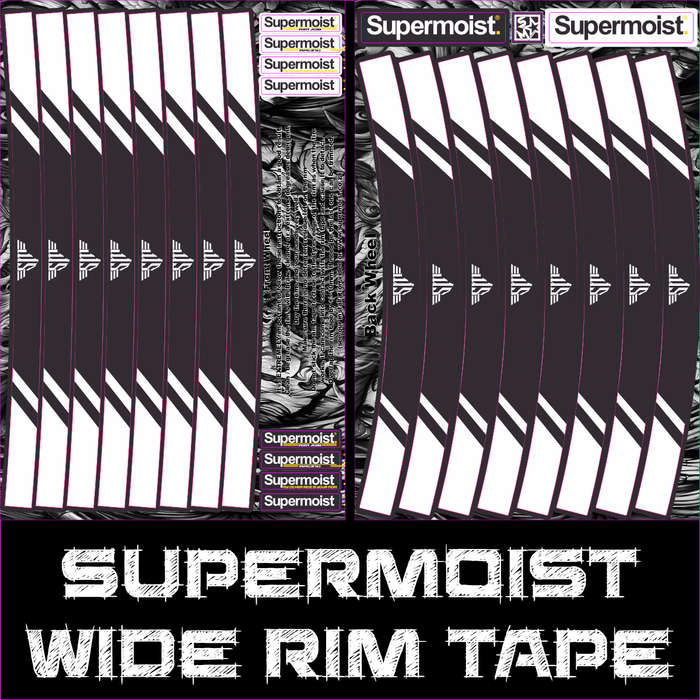 Supermoist Supermoist Wide Rim Tape - White & Black