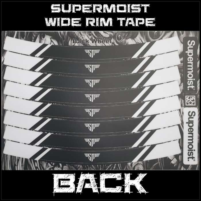 Supermoist Supermoist Wide Rim Tape - White & Black