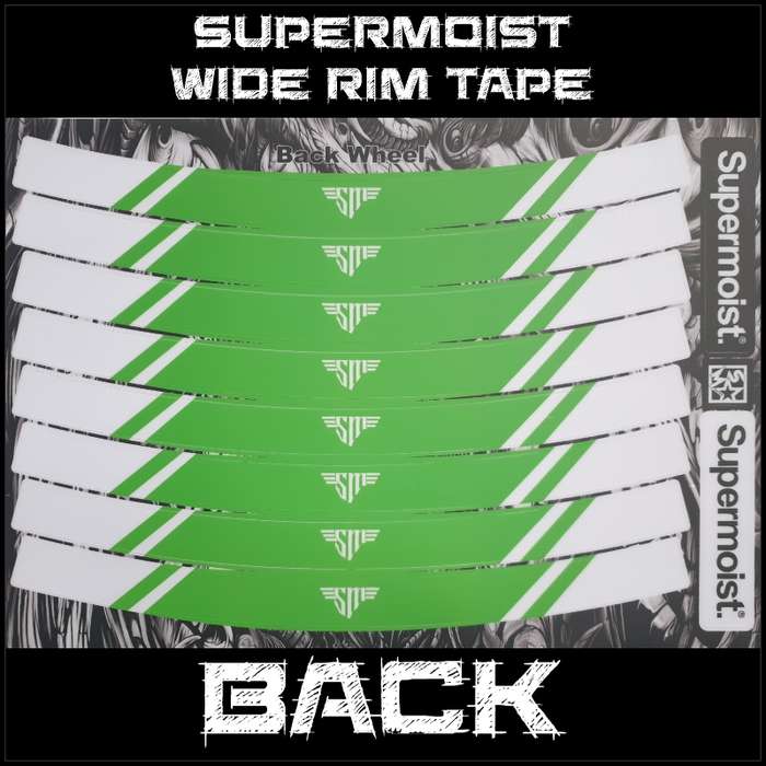 Supermoist Supermoist Wide Rim Tape - White & Green