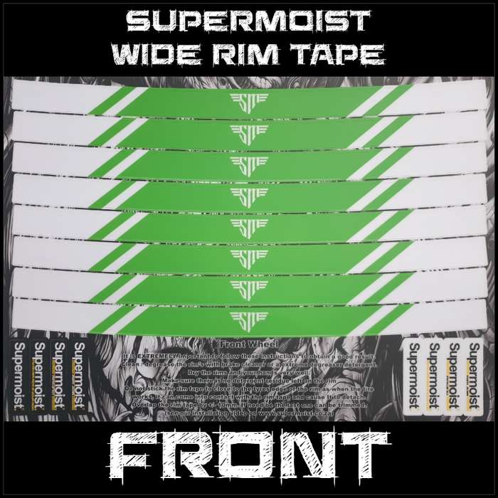 Supermoist Supermoist Wide Rim Tape - White & Green