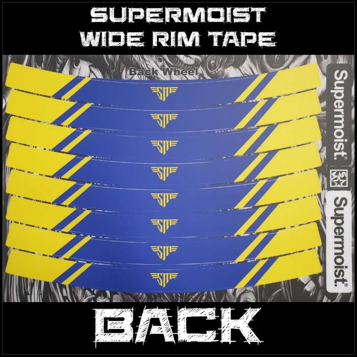 Supermoist Supermoist Wide Rim Tape - Yellow & Blue