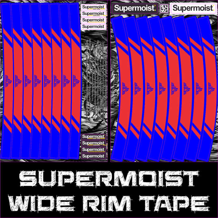 Supermoist Supermoist Wide Rim Tape - Blue & Red