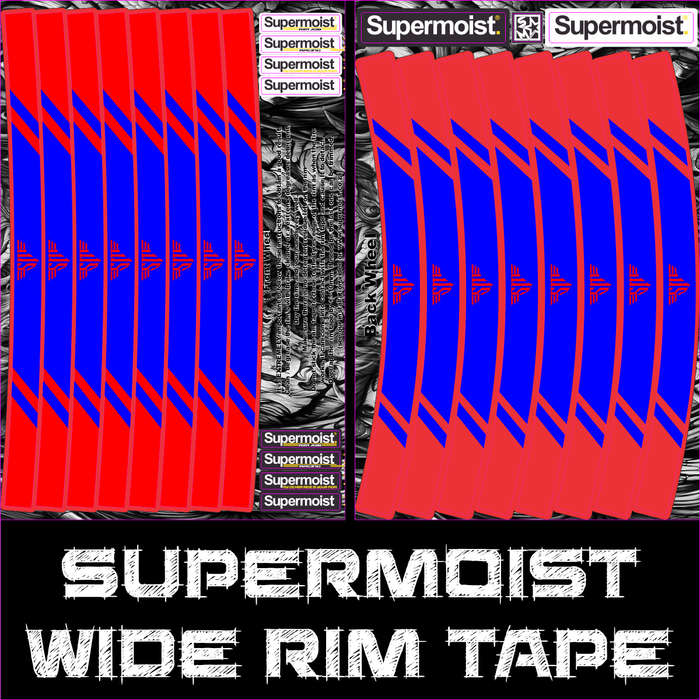 Supermoist Supermoist Wide Rim Tape - Red & Blue