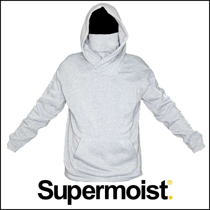 Supermoist Supermoist Cowel Neck Hoodie - Grey | L