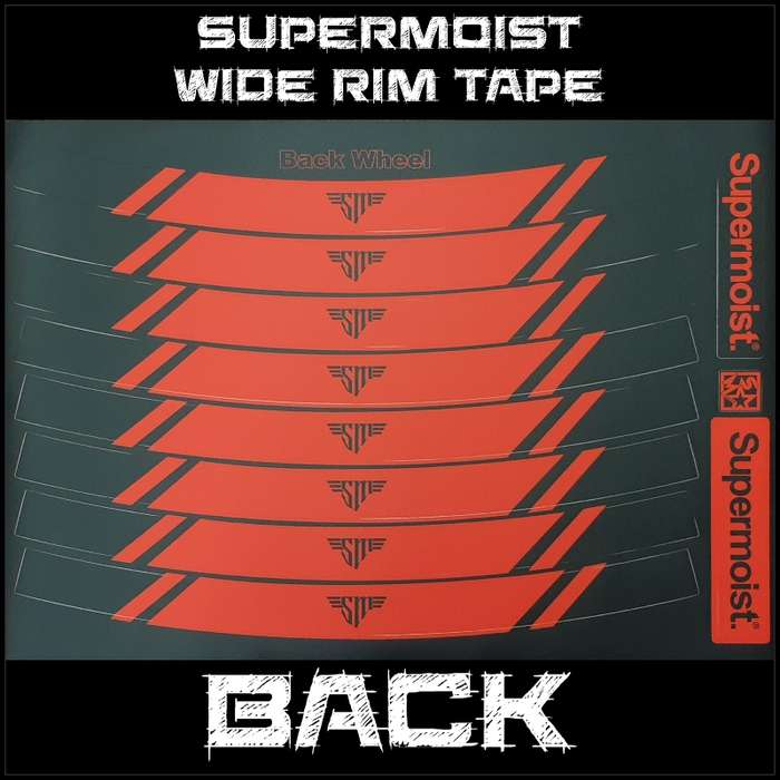 Supermoist Supermoist Wide Rim Tape - NEON Black & Orange