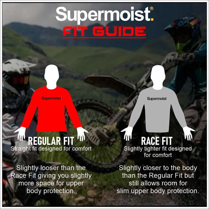 Supermoist Regular Fit "Slate White Red" Riding Shirt - 3XL | Hive