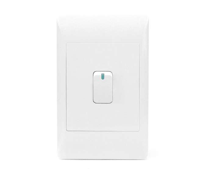 FLUSH MOUNT SWITCH 1 LEVER 1WAY 4X2 WHITE STI-1005