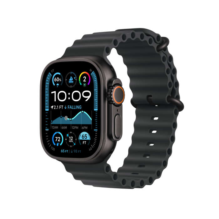 Apple Watch Ultra 2 Black Titanium Black Ocean Band