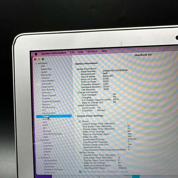 Macbook Air 13" 2017 1.8Ghz | 128GB SSD | 8GB Ram | Core i5 Silver