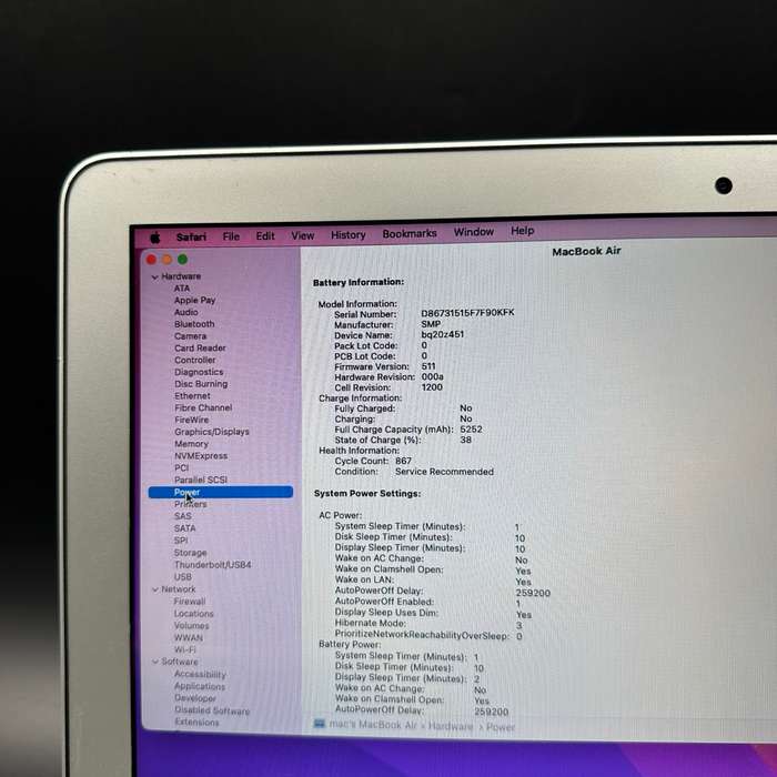 Macbook Air 13" 2017 1.8Ghz | 128GB SSD | 8GB Ram | Core i5 Silver