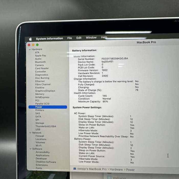 Macbook Pro 13" M2 8GB 256GB Space Grey