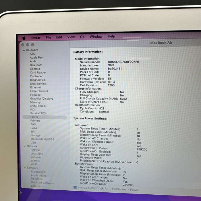 Macbook Air 13" 2017 1.8Ghz | 128GB SSD | 8GB Ram | Core i5 Silver