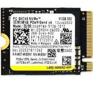 512GB Western Digital SN740, M.2 2230, NVMe, PCIe 4x4 SSD