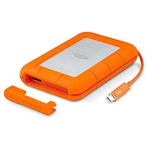 500GB External LaCie Rugged (Thunderbolt) and USB-3 External Mobile SSD Drive (OEM Packaged/Not Reta