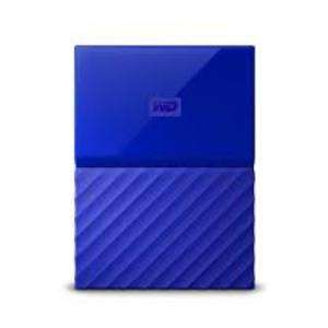 2TB WD My Passport 2.5" USB 3.0 Mac Hard Drive, Blue, Retail Box