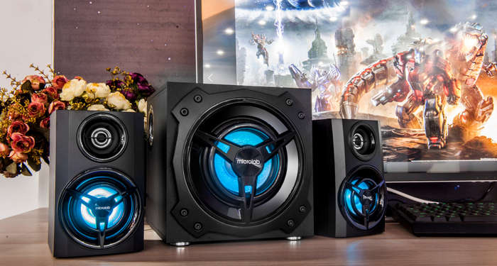 Microlab T11 2.1CH Bluetooth Speakers with LED (Unboxed Deal)