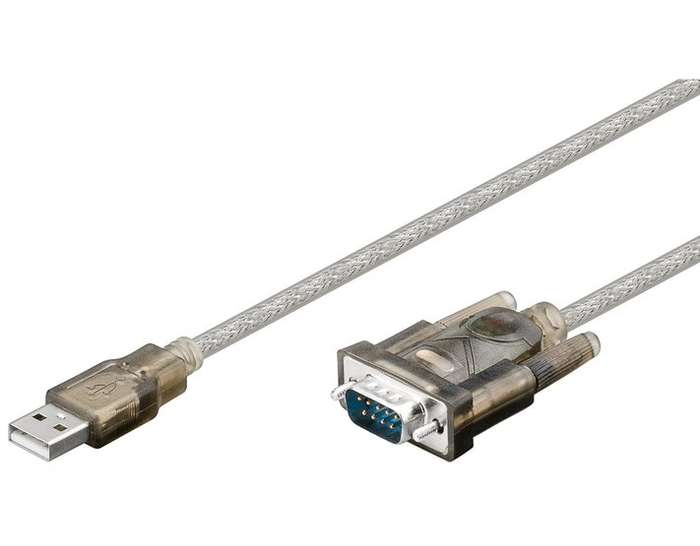 Goobay USB Serial RS 232 Converter 1.5m Cable - Transparent