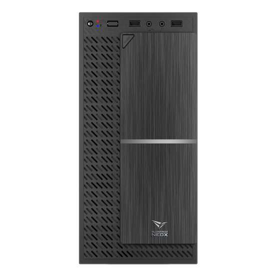 Alcatroz Azzura NeoX Micro-ATX Case with Magnum Pro 225 PSU - Gun Metal