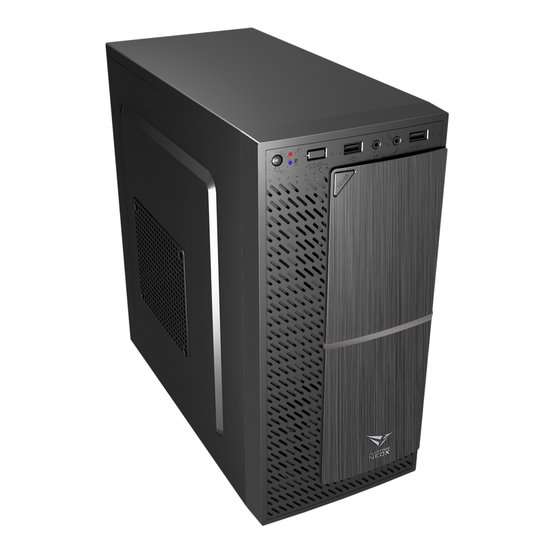 Alcatroz Azzura NeoX Micro-ATX Case with Magnum Pro 225 PSU - Gun Metal