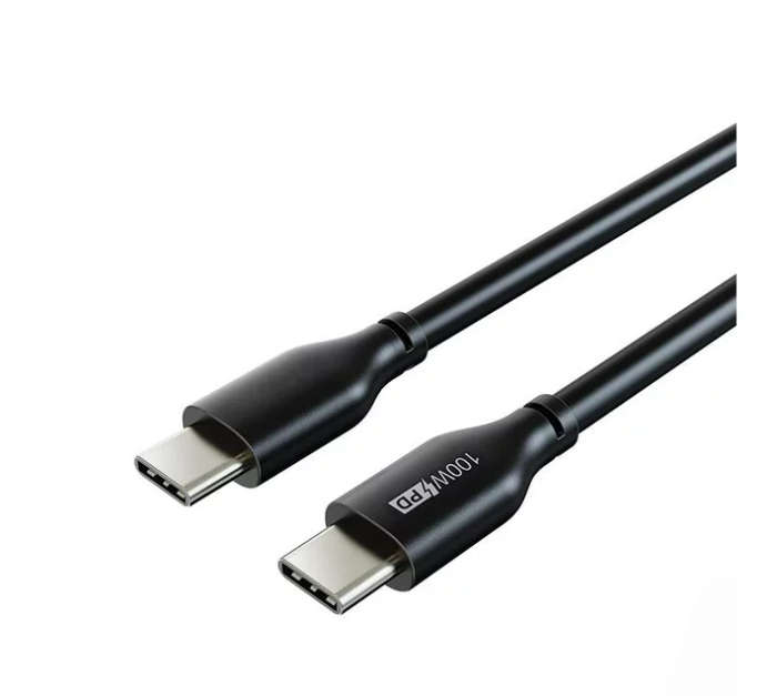 CableTime CU02H PVC USB-C to USB-C USB2.0 1m 100W/5A Cable